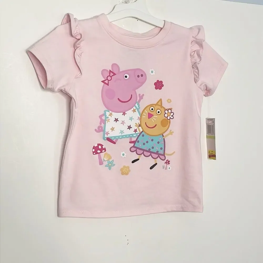 Girls Peppe Pig Two Piece Set Size 4